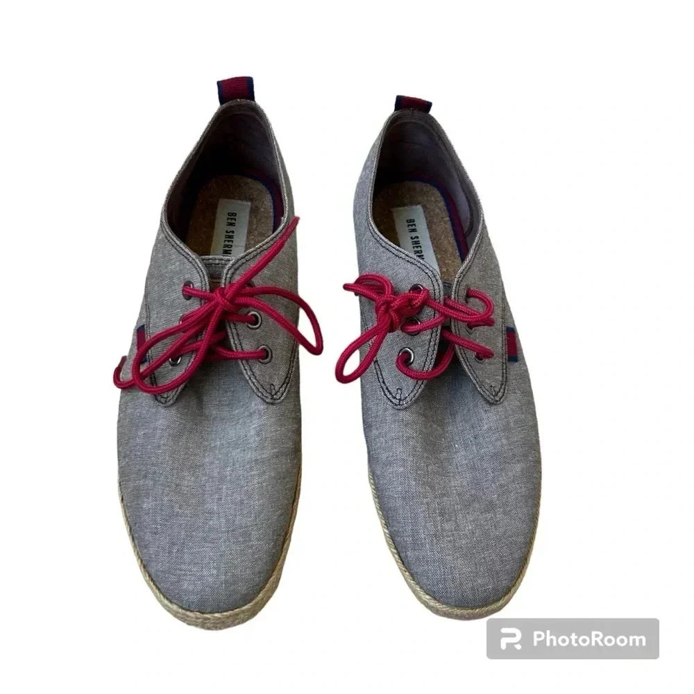 Men's Ben Sherman Canvas Lace Up Sneaker Size 9